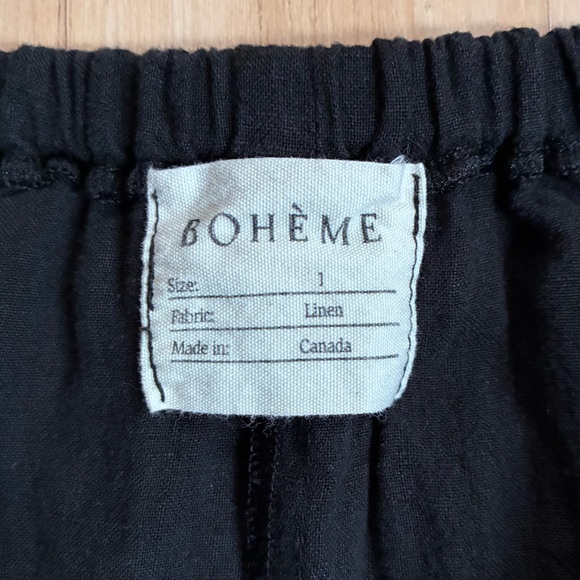 Boheme Linen Harem Pants Size 1 - Picture 2 of 3